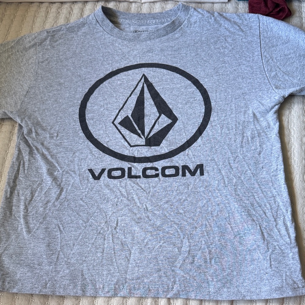 Volcom Heather Gray Logo Tee